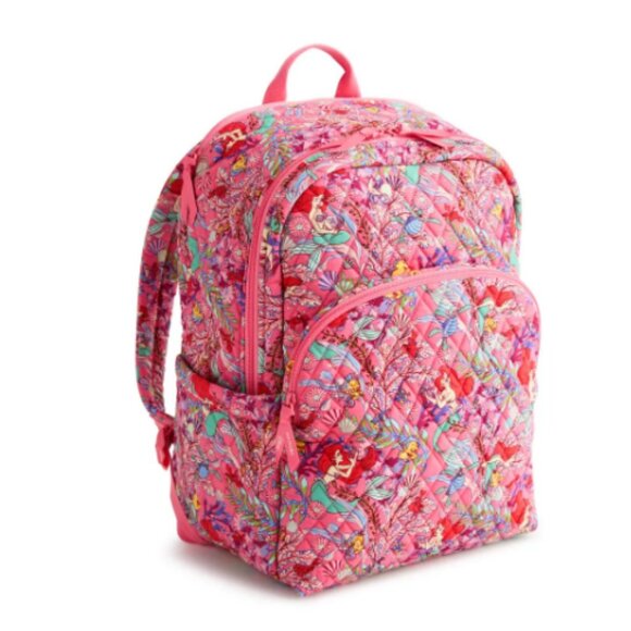 Vera Bradley Handbags - NWTVera Bradley Disney Cotton Essential Large Backpack Ariel's Pink Lagoon